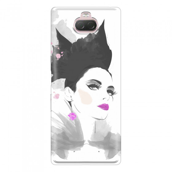 SONY - Sony Xperia 10 - Soft Clear Case - Pink Lips