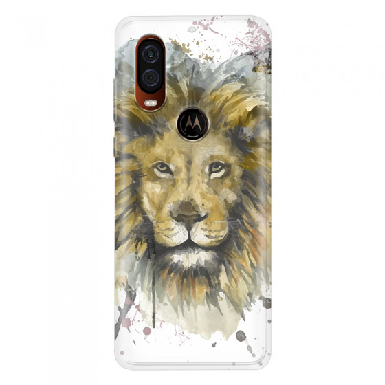 MOTOROLA by LENOVO - Moto One Vision - Soft Clear Case - Lion