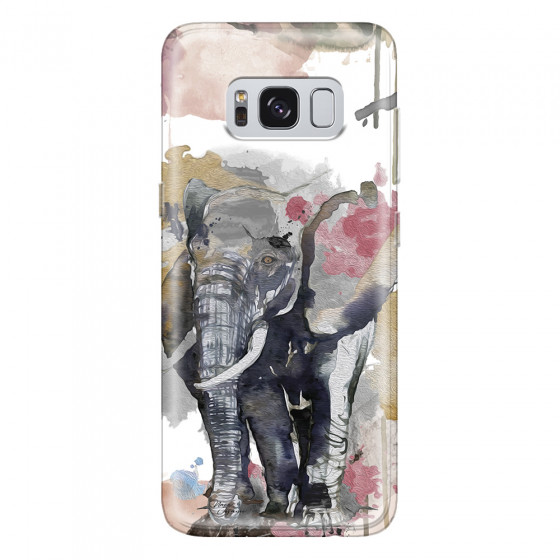 SAMSUNG - Galaxy S8 Plus - Soft Clear Case - Elephant