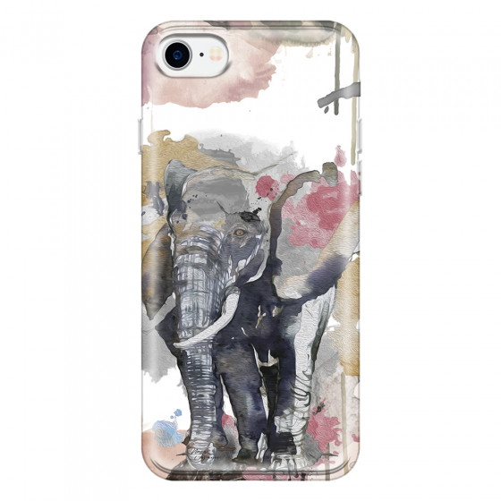 APPLE - iPhone 7 - Soft Clear Case - Elephant