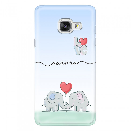SAMSUNG - Galaxy A5 2017 - Soft Clear Case - Elephants in Love