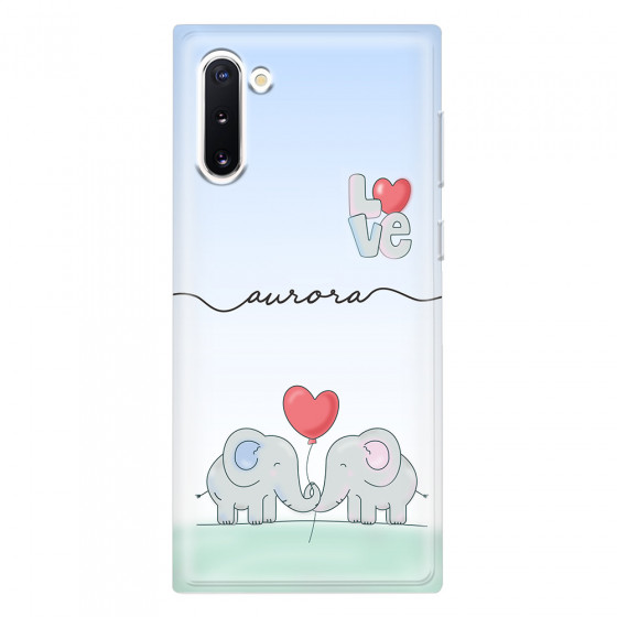 SAMSUNG - Galaxy Note 10 - Soft Clear Case - Elephants in Love