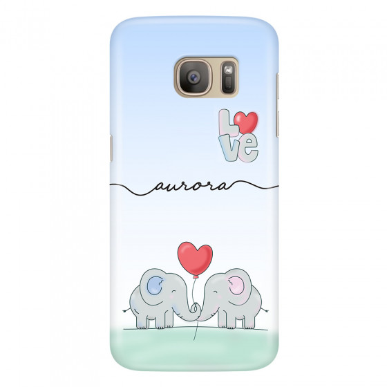 SAMSUNG - Galaxy S7 - 3D Snap Case - Elephants in Love