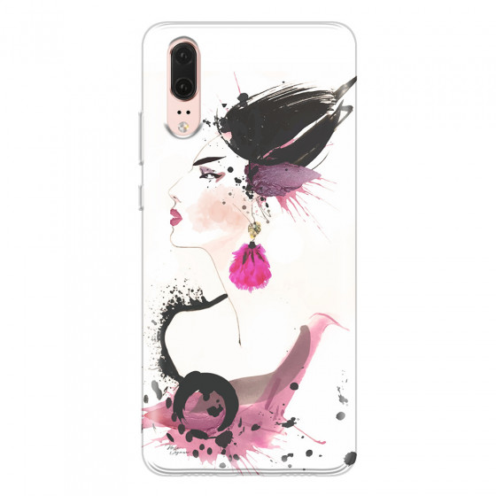 HUAWEI - P20 - Soft Clear Case - Japanese Style