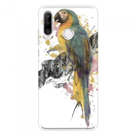 HUAWEI - P30 Lite - Soft Clear Case - Parrot