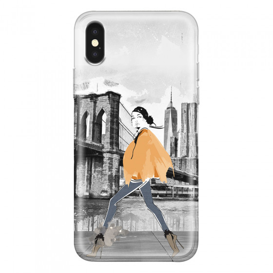 APPLE - iPhone X - Soft Clear Case - The New York Walk