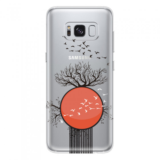 SAMSUNG - Galaxy S8 Plus - Soft Clear Case - Bird Flight