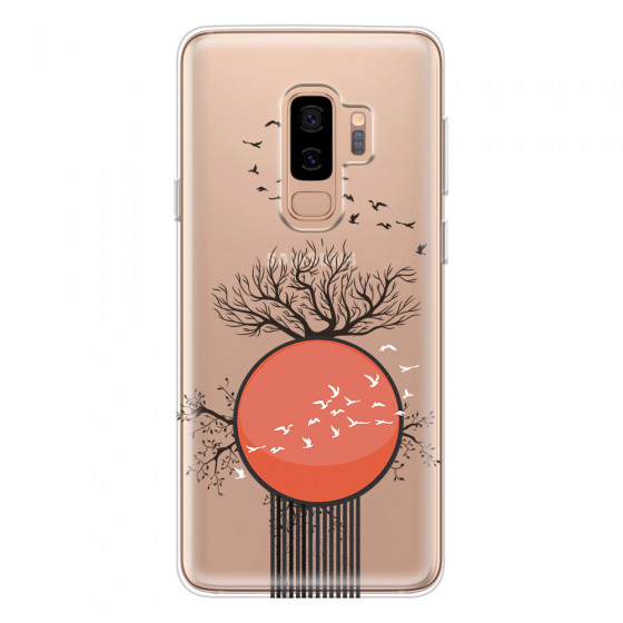 SAMSUNG - Galaxy S9 Plus 2018 - Soft Clear Case - Bird Flight