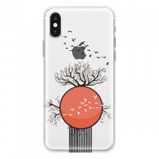 APPLE - iPhone XS Max - Soft Clear Case - Bird Flight