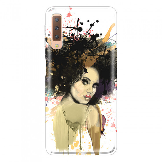 SAMSUNG - Galaxy A7 2018 - Soft Clear Case - We love Afro