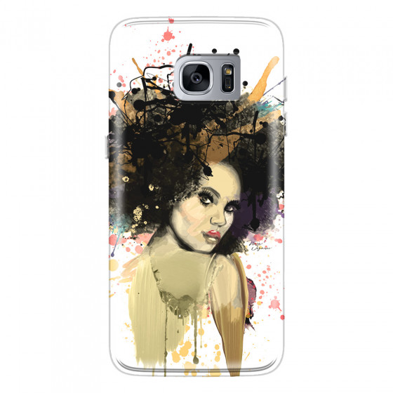 SAMSUNG - Galaxy S7 Edge - Soft Clear Case - We love Afro
