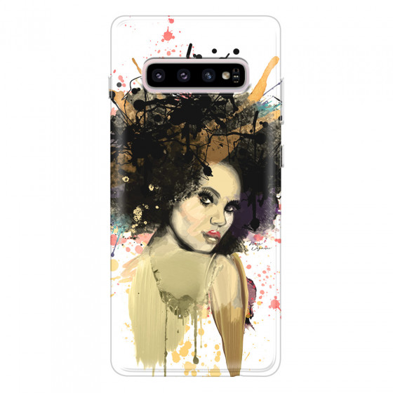 SAMSUNG - Galaxy S10 - Soft Clear Case - We love Afro