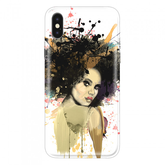 APPLE - iPhone XS Max - Soft Clear Case - We love Afro