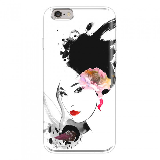 APPLE - iPhone 6S - Soft Clear Case - Black Beauty