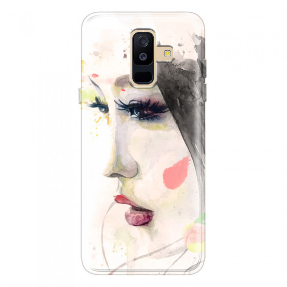 SAMSUNG - Galaxy A6 Plus 2018 - Soft Clear Case - Face of a Beauty