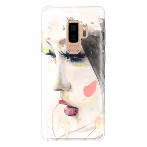 SAMSUNG - Galaxy S9 Plus 2018 - Soft Clear Case - Face of a Beauty