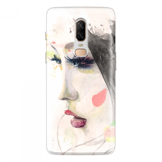 ONEPLUS - OnePlus 6 - Soft Clear Case - Face of a Beauty