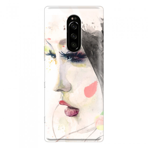 SONY - Sony Xperia 1 - Soft Clear Case - Face of a Beauty