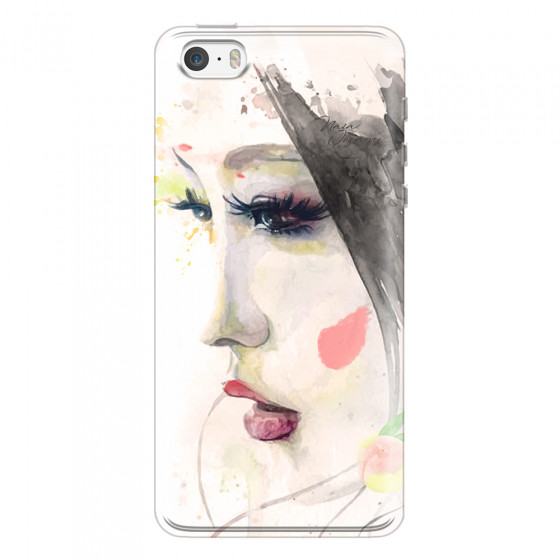 APPLE - iPhone 5S/SE - Soft Clear Case - Face of a Beauty