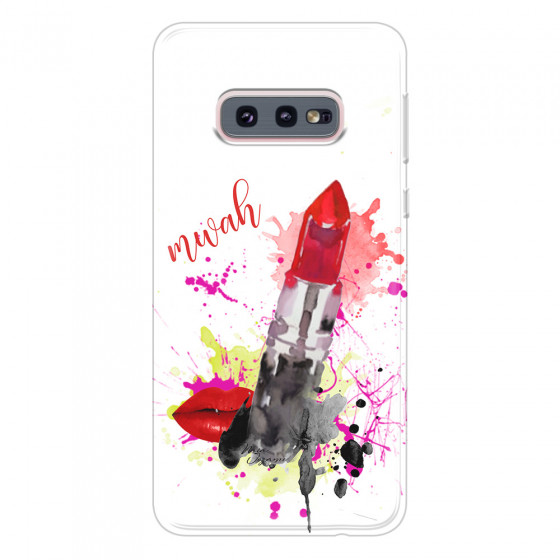 SAMSUNG - Galaxy S10e - Soft Clear Case - Lipstick