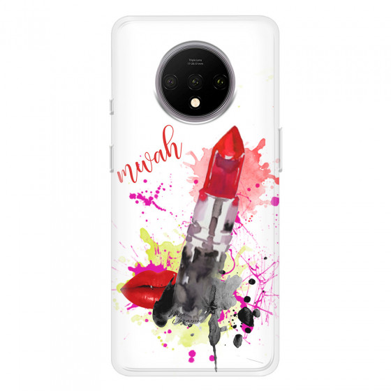 ONEPLUS - OnePlus 7T - Soft Clear Case - Lipstick
