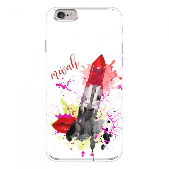 APPLE - iPhone 6S Plus - Soft Clear Case - Lipstick