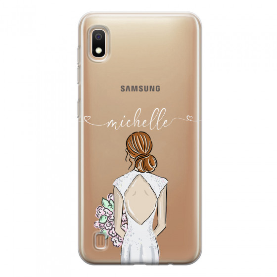 SAMSUNG - Galaxy A10 - Soft Clear Case - Bride To Be Redhead II.