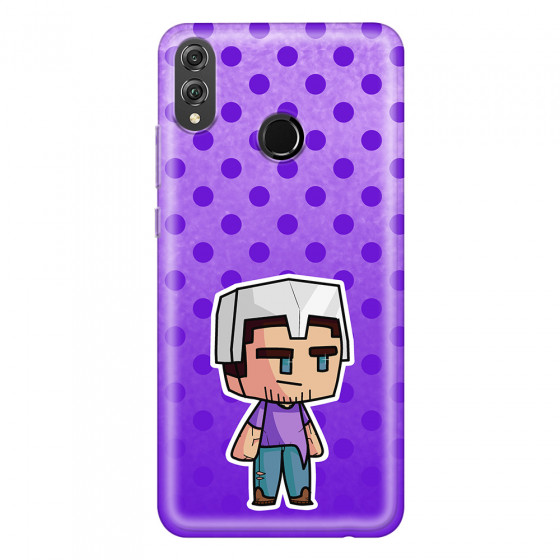 HONOR - Honor 8X - Soft Clear Case - Purple Shield Crafter