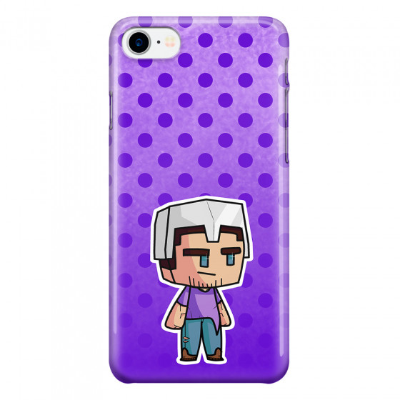 APPLE - iPhone 7 - 3D Snap Case - Purple Shield Crafter