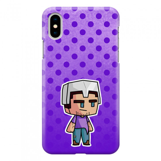 APPLE - iPhone X - 3D Snap Case - Purple Shield Crafter