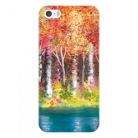 APPLE - iPhone 5S/SE - 3D Snap Case - Calm Birch Trees