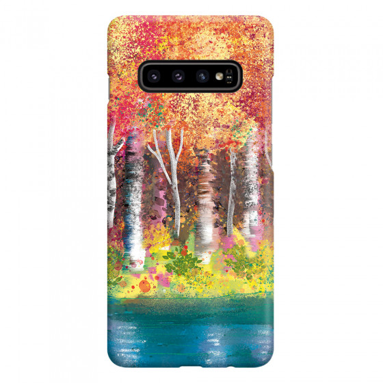 SAMSUNG - Galaxy S10 - 3D Snap Case - Calm Birch Trees