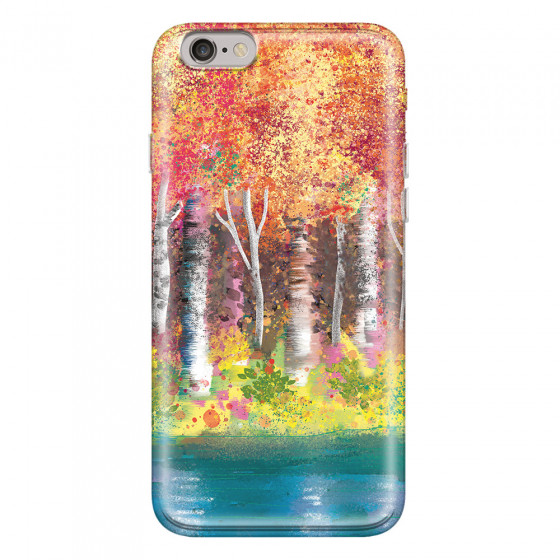 APPLE - iPhone 6S - Soft Clear Case - Calm Birch Trees