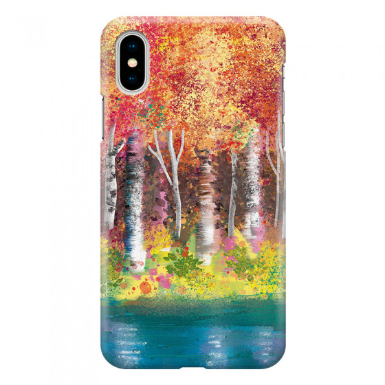 APPLE - iPhone X - 3D Snap Case - Calm Birch Trees