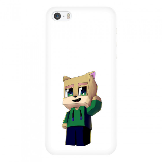 APPLE - iPhone 5S/SE - 3D Snap Case - Clear Fox Player