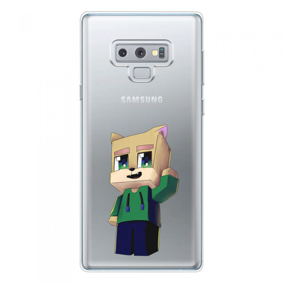 SAMSUNG - Galaxy Note 9 - Soft Clear Case - Clear Fox Player