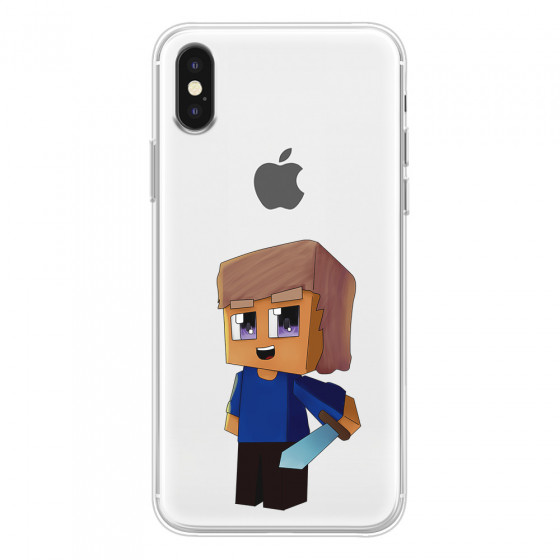 APPLE - iPhone XS - Soft Clear Case - Clear Sword Kid