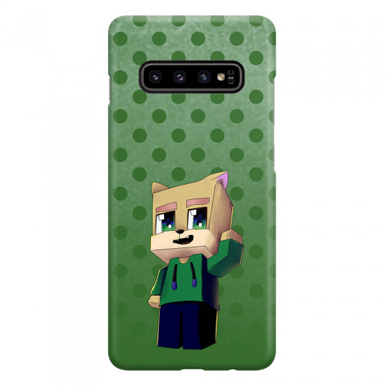 SAMSUNG - Galaxy S10 - 3D Snap Case - Green Fox Player