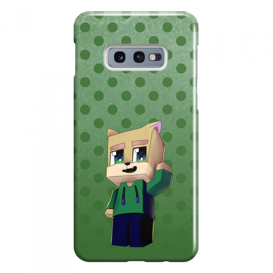 SAMSUNG - Galaxy S10e - 3D Snap Case - Green Fox Player