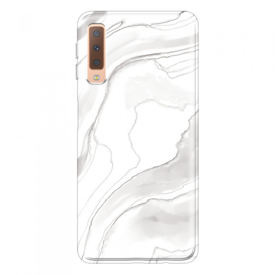 SAMSUNG - Galaxy A7 2018 - Soft Clear Case - Pure Marble Collection III.