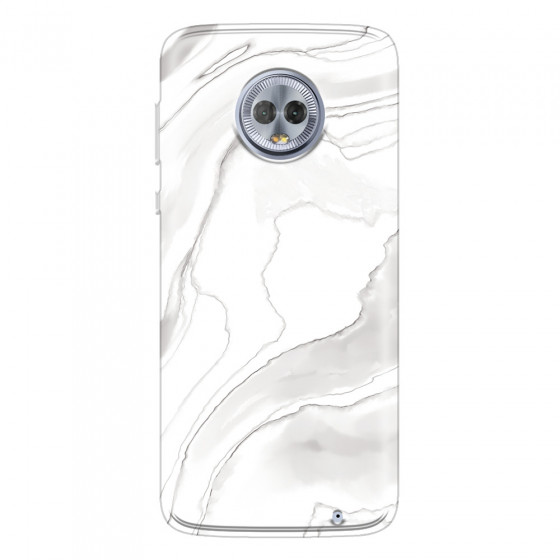 MOTOROLA by LENOVO - Moto G6 Plus - Soft Clear Case - Pure Marble Collection III.