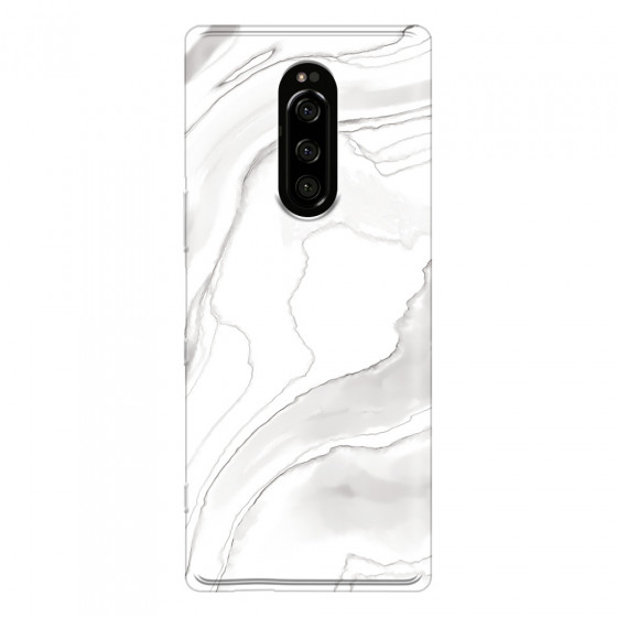 SONY - Sony Xperia 1 - Soft Clear Case - Pure Marble Collection III.