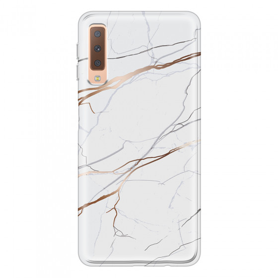 SAMSUNG - Galaxy A7 2018 - Soft Clear Case - Pure Marble Collection IV.