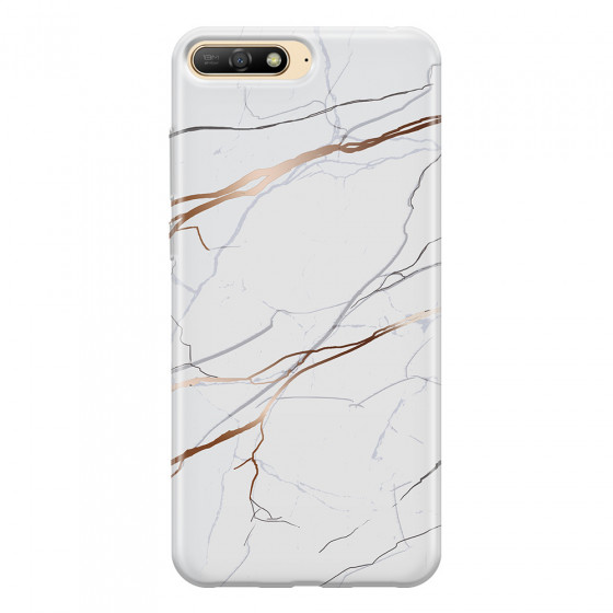 HUAWEI - Y6 2018 - Soft Clear Case - Pure Marble Collection IV.