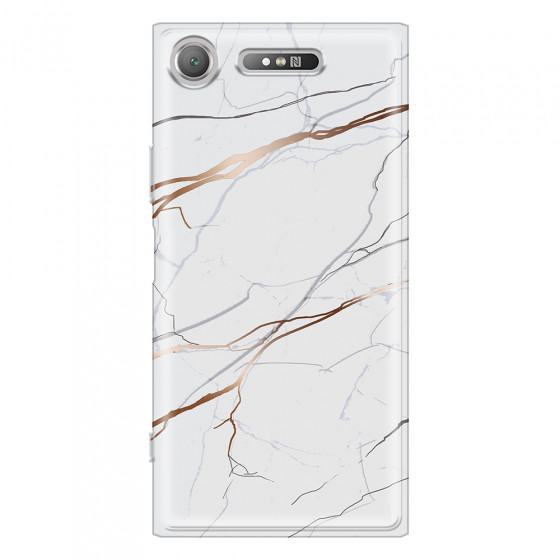 SONY - Sony Xperia XZ1 - Soft Clear Case - Pure Marble Collection IV.