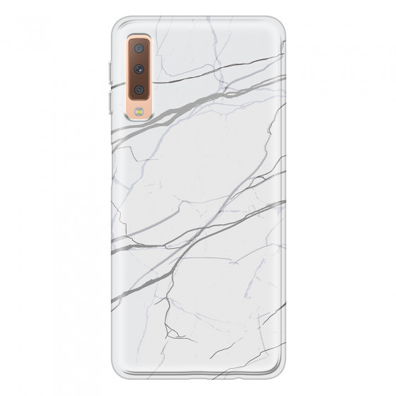 SAMSUNG - Galaxy A7 2018 - Soft Clear Case - Pure Marble Collection V.