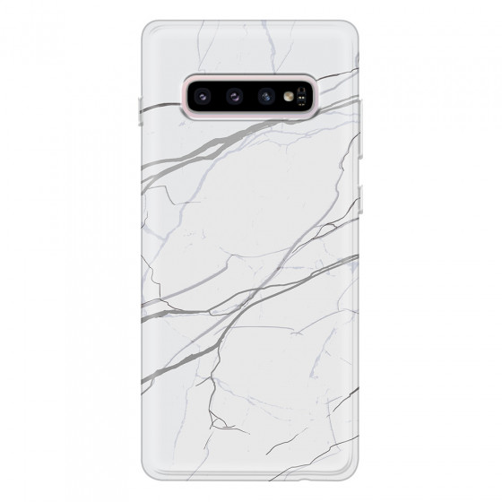 SAMSUNG - Galaxy S10 - Soft Clear Case - Pure Marble Collection V.
