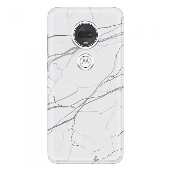 MOTOROLA by LENOVO - Moto G7 - Soft Clear Case - Pure Marble Collection V.