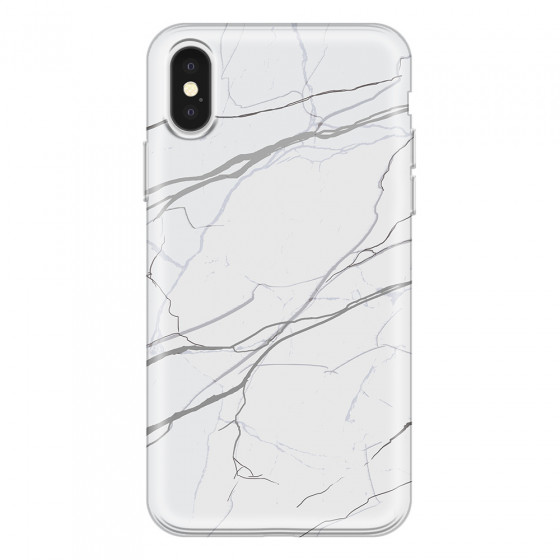 APPLE - iPhone X - Soft Clear Case - Pure Marble Collection V.