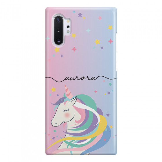 SAMSUNG - Galaxy Note 10 Plus - 3D Snap Case - Pink Unicorn Handwritten